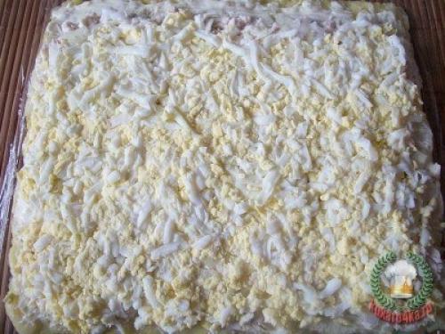 Салат Новогодняя Хлопушка. 04