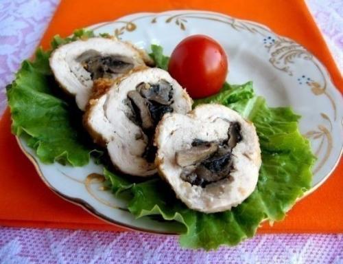 Куриные рулетики с грибами. 01 Куриные рулетики с грибами. 01