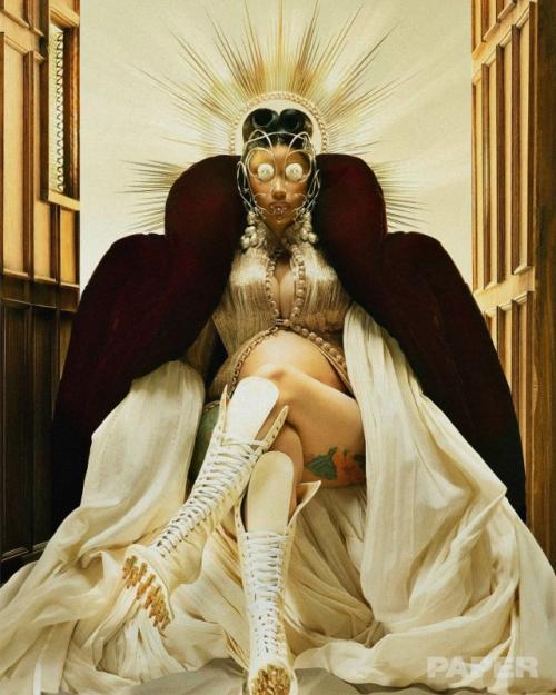 Беременная королева драмы - карди би, снялась для нового выпуска издания Paper Magazine. 02