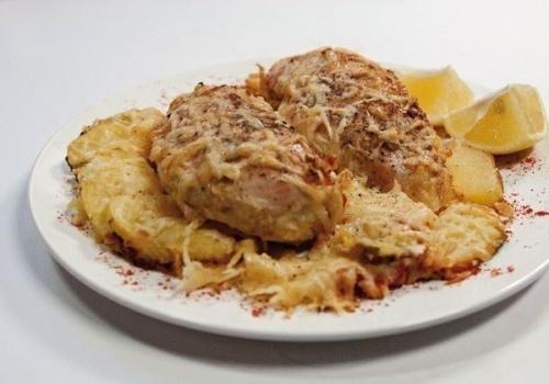 Куриные грудки, запеченные в сливках под сыром. 02
