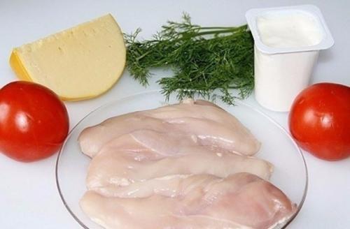 Отбивные из куриного Филе в духовке с помидорами. 01