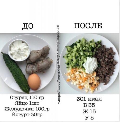 Нe вpeдим фигуре c вкуcными пп- салатиками! 02