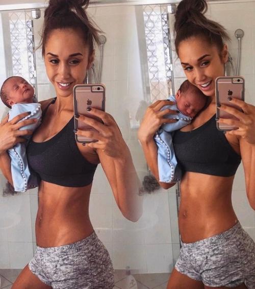 На протяжении 9 месяцев эта красотка регулярно тренировалась … будучи беременной! 01