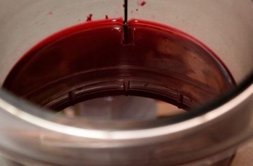 Клюквенный мусс с манкой. 01