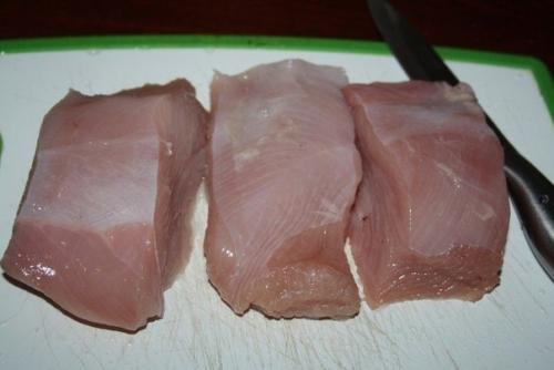 Шашлычки из индейки с овощами и маслинами. 01