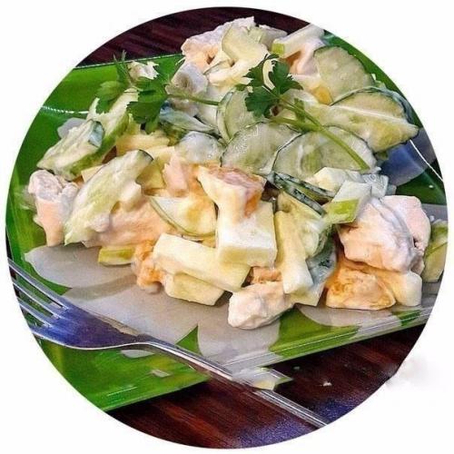 5 вариантов фитнес - салатов с куриной грудкой. 03