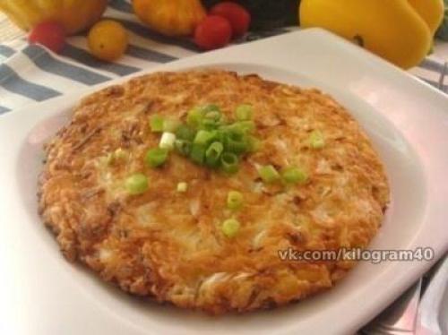 Капустный блинчик к завтраку. 05