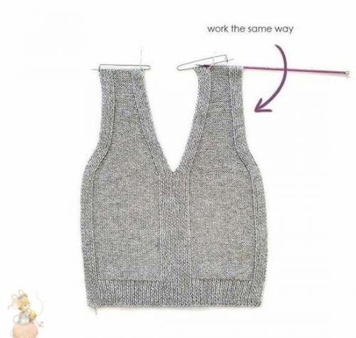 Стильный жилет!  Легко, доступно и в то же время очень элегантное изделие! 04
