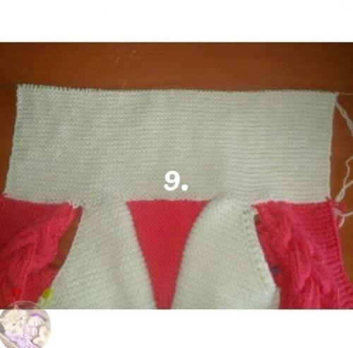 Двухцветный комбинезончик.  Авторская работа Татьяны Сажиной. 07