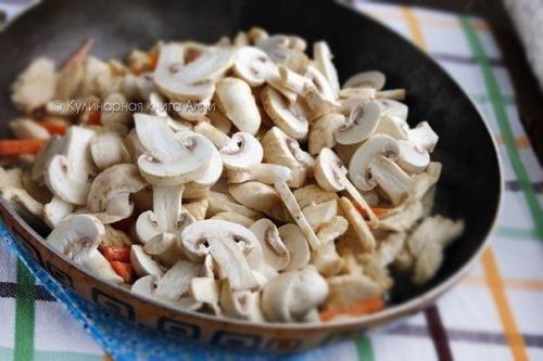 Соте с курицей и грибами. 04