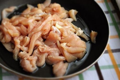 Соте с курицей и грибами. 01