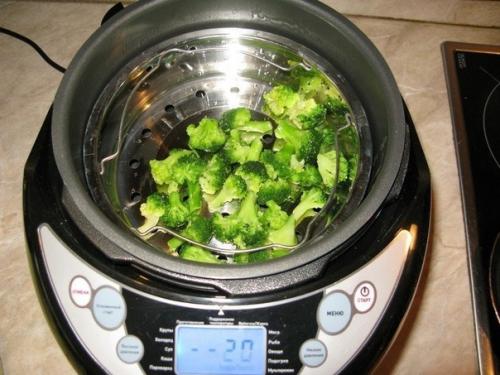 Пряный гарнир из брокколи на пару. 02